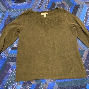 Christopher and Bank Olive Green Sweater